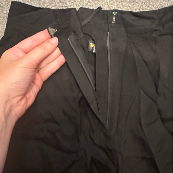 Sandra Roth Black Vintage Silk Pants. Women’s 10. - Picture 5 of 10